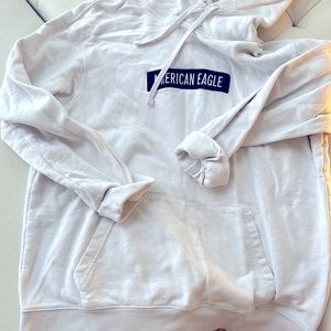 American Eagle white hoodie, used
